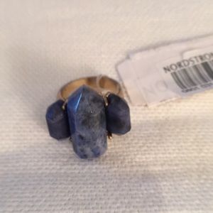 Cobalt colored stone ring.